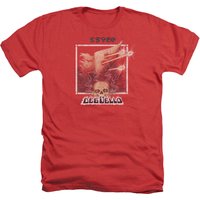 ZZ Top Deguello Cover Adult T-Shirt Heather Red