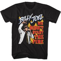 Billy Joel Didnt Start The Fire Black Adult T-Shirt