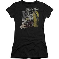 Frank Zappa Uncle Meat Junior Women's Sheer T-Shirt Black