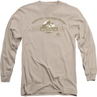 Jurassic Park Survival Training Squad Adult Long Sleeve T-Shirt Sand