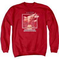 ZZ Top Deguello Cover Adult Crewneck Sweatshirt Red