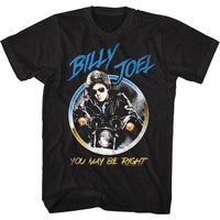 Billy Joel You May Be Right Blue Black Adult T-Shirt