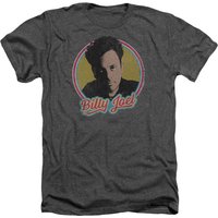 Billy Joel Billy Joel Adult Heather T-Shirt Charcoal