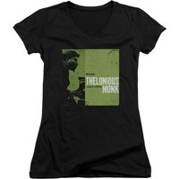 Thelonious Monk Work Junior Women's T-Shirt V Neck Black