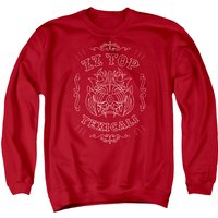 ZZ Top Texicali Demon Adult Crewneck Sweatshirt Red
