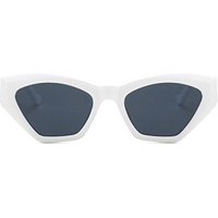 PC Cat Eye Frame White Sunglasses
