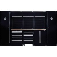 BUNKER, Bunker Modular Storage Combo With Hardwood Worktop (16 Piece) BUNKER, Bunker Modular Storage Combo With Hardwood Worktop (16 Piece)