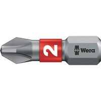 Wera, Wera 851/1 BTZ BiTorsion Extra Tough Phillips Screwdriver Bits PH2 25mm Pack of 1 Wera, Wera 851/1 BTZ BiTorsion Extra Tough Phillips Screwdriver Bits PH2 25mm Pack of 1