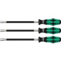 Wera, Wera 3 Piece Kraftform Flexible Shaft Nutspinner Set Wera, Wera 3 Piece Kraftform Flexible Shaft Nutspinner Set