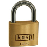 KASP, Kasp 125 Series Premium Brass Padlock Keyed Alike 30mm Standard 25306 KASP, Kasp 125 Series Premium Brass Padlock Keyed Alike 30mm Standard 25306