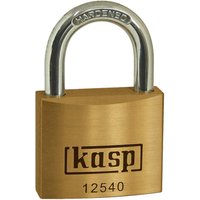 KASP, Kasp 125 Series Premium Brass Padlock Keyed Alike 40mm Standard 25407 KASP, Kasp 125 Series Premium Brass Padlock Keyed Alike 40mm Standard 25407