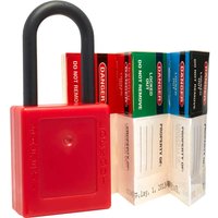 KASP, Kasp Nylon Safety Lockout Padlock and 6 Piece Sticker Set KASP, Kasp Nylon Safety Lockout Padlock and 6 Piece Sticker Set