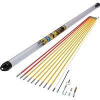 CK Tools, CK Mighty Rod PRO 10 Metre Cable Rod Standard Set CK Tools, CK Mighty Rod PRO 10 Metre Cable Rod Standard Set