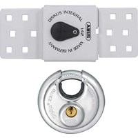 Abus, ABUS 142 Sliding Door Van Lock and 23 70mm Diskus Padlock Set Abus, ABUS 142 Sliding Door Van Lock and 23 70mm Diskus Padlock Set