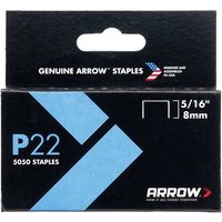 Arrow, Arrow P22 Staples 8mm Pack of 5000 Arrow, Arrow P22 Staples 8mm Pack of 5000