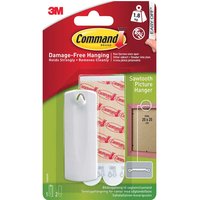 Command, Command Adhesive Strip Sawtooth Picture Hanger White Pack of 1 Command, Command Adhesive Strip Sawtooth Picture Hanger White Pack of 1