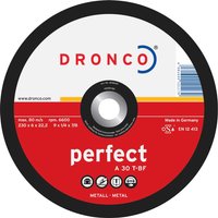 Dronco, Dronco A 30 T PERFECT Depressed Metal Grinding Disc 100mm Pack of 1 Dronco, Dronco A 30 T PERFECT Depressed Metal Grinding Disc 100mm Pack of 1