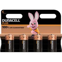 Duracell, Duracell C Cell Plus Power 100% Batteries Pack of 4 Duracell, Duracell C Cell Plus Power 100% Batteries Pack of 4