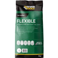 EVERBUILD, 730 Universal Flexible Hygenic Wall And Floor Tile Grout Ivory 5kg - Everbuild EVERBUILD, 730 Universal Flexible Hygenic Wall And Floor Tile Grout Ivory 5kg - Everbuild