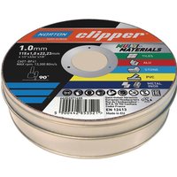 Norton, Norton Clipper Multi Material Cutting Disc 115mm Pack of 10 Norton, Norton Clipper Multi Material Cutting Disc 115mm Pack of 10