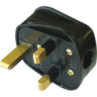 4Trade, 4Trade 13A Plug Black Rubber 4Trade, 4Trade 13A Plug Black Rubber