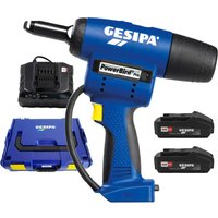 Gesipa, Gesipa PowerBird Pro Gold Edition Cordless Riveter 2 x 2ah Li-ion Charger Case Gesipa, Gesipa PowerBird Pro Gold Edition Cordless Riveter 2 x 2ah Li-ion Charger Case