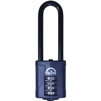 Squire, Squire Combination Padlock Extra Long Steel Shackle 40mm Squire, Squire Combination Padlock Extra Long Steel Shackle 40mm