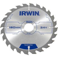 Irwin, Irwin ATB Construction Circular Saw Blade 180mm 24T 30mm Irwin, Irwin ATB Construction Circular Saw Blade 180mm 24T 30mm