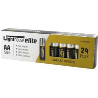 Lighthouse, Lighthouse LR6 Extra Long Life AA Alkaline Batteries Pack of 24 Lighthouse, Lighthouse LR6 Extra Long Life AA Alkaline Batteries Pack of 24
