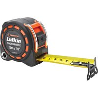 Lufkin, Crescent Lufkin Shockforce Dual Sided Tape Measure Imperial & Metric 16ft / 5m 30mm Lufkin, Crescent Lufkin Shockforce Dual Sided Tape Measure Imperial & Metric 16ft / 5m 30mm