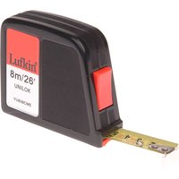 Lufkin, Lufkin Unilok Tape Measure Imperial & Metric 26ft / 8m 19mm Lufkin, Lufkin Unilok Tape Measure Imperial & Metric 26ft / 8m 19mm