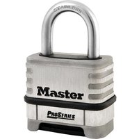 Masterlock, Masterlock Pro Series Stainless Steel Combination Padlock 57mm Standard Masterlock, Masterlock Pro Series Stainless Steel Combination Padlock 57mm Standard