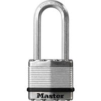 Masterlock, Masterlock Excell Laminated Steel Padlock 50mm Extra Long Masterlock, Masterlock Excell Laminated Steel Padlock 50mm Extra Long