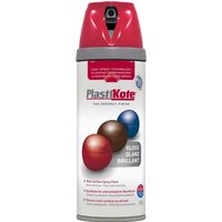Plastikote, Plastikote Premium Gloss Aerosol Spray Paint Bright Red 400ml Plastikote, Plastikote Premium Gloss Aerosol Spray Paint Bright Red 400ml