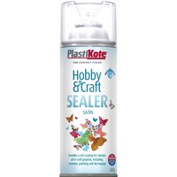 Plastikote, Plastikote Hobby and Craft Sealer Spray Clear Satin 400ml Plastikote, Plastikote Hobby and Craft Sealer Spray Clear Satin 400ml