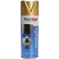 Plastikote, Plastikote Metallic Aerosol Spray Paint Gold 400ml Plastikote, Plastikote Metallic Aerosol Spray Paint Gold 400ml
