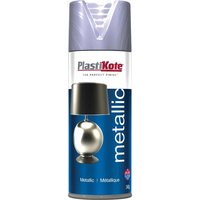 Plastikote, Plastikote Metallic Aerosol Spray Paint Silver 400ml Plastikote, Plastikote Metallic Aerosol Spray Paint Silver 400ml