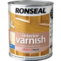 Ronseal, Ronseal Interior Varnish - Satin Clear 750ml Ronseal, Ronseal Interior Varnish - Satin Clear 750ml