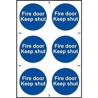 Spectrum, Spectrum Fire Door Keep Shut (Regular) Pack of 6 Spectrum, Spectrum Fire Door Keep Shut (Regular) Pack of 6