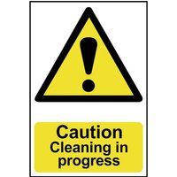 Scan, Scan Caution Cleaning In Progress Sign 200mm 300mm Standard Scan, Scan Caution Cleaning In Progress Sign 200mm 300mm Standard