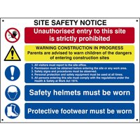 Spectrum, Spectrum Jumbo Composite Site Safety Sign Spectrum, Spectrum Jumbo Composite Site Safety Sign