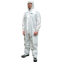 Scan, Scan Chemical Splash Resistant Disposable Overall White 2XL Scan, Scan Chemical Splash Resistant Disposable Overall White 2XL