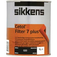 Sikkens, Sikkens Cetol Filter 7 Plus Translucent Woodstain Ebony 1l Sikkens, Sikkens Cetol Filter 7 Plus Translucent Woodstain Ebony 1l