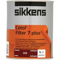 Sikkens, Sikkens Cetol Filter 7 Plus Woodstain Mahogany 1L Sikkens, Sikkens Cetol Filter 7 Plus Woodstain Mahogany 1L