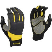 Stanley, Stanley SY650L 3 Finger Framer Performance Yellow & Black Glove - L Stanley, Stanley SY650L 3 Finger Framer Performance Yellow & Black Glove - L
