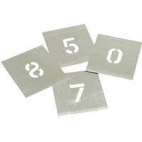Stencils, Stencils 8 Piece Zinc Number Stencil Set in Wallet 2 Stencils, Stencils 8 Piece Zinc Number Stencil Set in Wallet 2