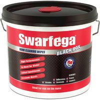 Swarfega, Swarfega Black Box Heavy Duty Trade Hand Wipes Pack of 150 Swarfega, Swarfega Black Box Heavy Duty Trade Hand Wipes Pack of 150