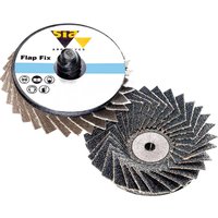 Sia Abrasives, Sia 2824 Siamet Flapfix Quick Change Abrasives Discs 50mm 40g Pack of 1 Sia Abrasives, Sia 2824 Siamet Flapfix Quick Change Abrasives Discs 50mm 40g Pack of 1
