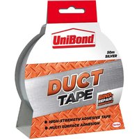 Unibond, 1405197 / 1667762 Duct Tape Silver 50mm x 50m - Unibond Unibond, 1405197 / 1667762 Duct Tape Silver 50mm x 50m - Unibond