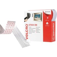 Velcro® Brand, Velcro Stick On Tape White 20mm 10m Pack of 1 Velcro® Brand, Velcro Stick On Tape White 20mm 10m Pack of 1